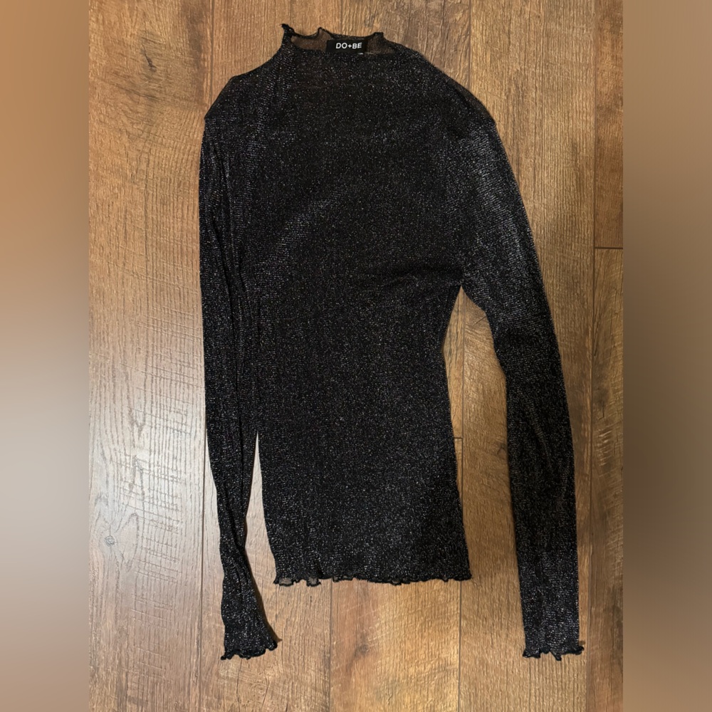 Black sparkly mesh top!